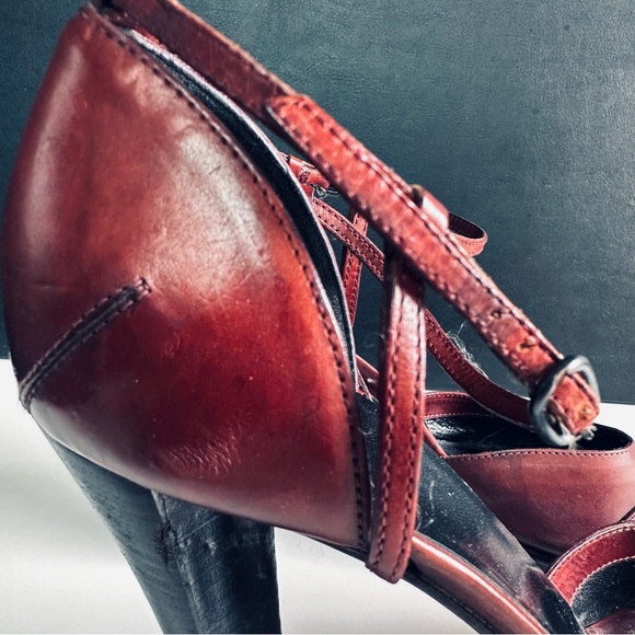 CoSTUME NATIONAL / Ankle strap heels / Aubergine / EU 40.5 - Picture 5 of 8